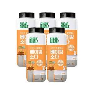 슈가버블 베이킹소다 500g x 5통 과일세척 얼룩제거 청소