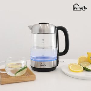 리빙앤 1.7L 내열유리  전기포트 LVGS-2200