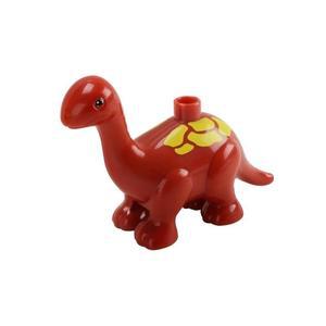 레고 듀플로 호환 피규어 공룡 - 11. 아파토 사우르스 (적색 - 소형)