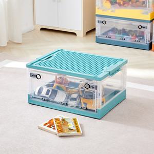 모던하우스 폴더블 프론트 커버 블록 정리함, 그린