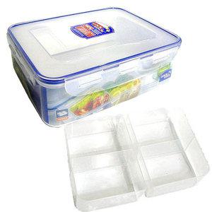 락앤락 클래식 대용량 4칸 밀폐용기 3.9리터 도시락 반찬통 분리 수납