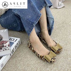 [NS홈쇼핑][애슬릿] 여성 호피무늬 리본 스웨이드 플랫 로퍼[32265100]