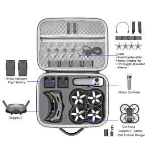 dji 아바타 숄더 백 용 pu 휴대용 케이스 fpv 비행 고글 v2/고글 2 드론  핸드백