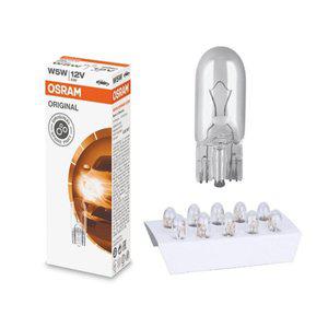 [기타]오스람 T10, W5W,12V 10개입 차량용 실내등 미등 번호판등 번데기전구 꼬마전구