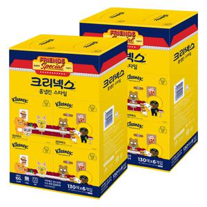 크리넥스 홈냅킨 스타일 130매X6개입 2팩