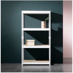 스피드랙 시스템 조립식 무볼트 철제 수납 가구 선반 800 x 300 x 900(h) - 4단