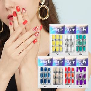 K뷰티 네일팁 말랑한 셀프 붙이는 젤네일 세트 에어플렉스 스티커 인조손톱  알콜패드 
