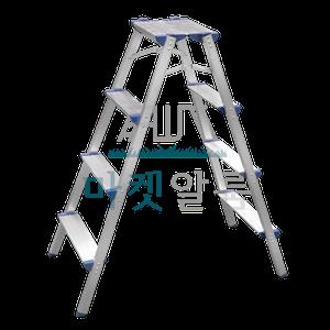 알룸 국산 알루미늄 가정용사다리 광폭 4단