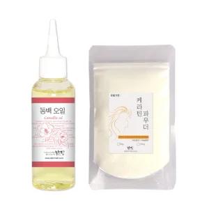 맑을담 케라틴파우더 동백오일 50g+100ml