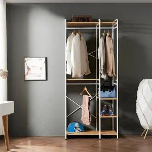 /와이디몰 선반행거 드레스룸 행거 조립식 옷장 선반