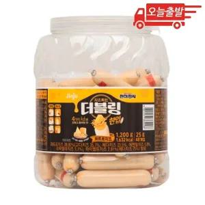 오늘출발 천하장사 더블링 한입 콰트로치즈 48개입 1200g 1개