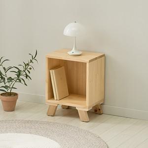 벤티드 소나무 원목 1단 1칸 책장 FIF054