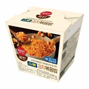 CJ 맛있는 햇반 스팸김치볶음밥 220g(컵) 비상식량 자취 간편식 편의점식 도시락 풍미