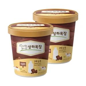 상하목장 아이스크림 파인트 474ml 초코 2개