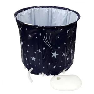 베이비캠프 접이식 원통형 반신 욕조 이동형 사우나