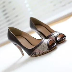 뱀피 앞뒤 굽포인트 토오픈힐  [1311-1]