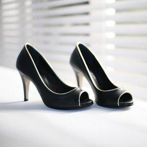 [지젤슈즈]라인테잎 포인트 오픈토힐/ [8302]