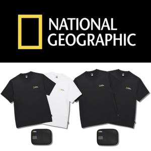 국내매장 정품(백화점) 내셔널지오그래픽 반팔티 남여공용 냉감소재 쿨소재 기능성반팔 2PACK N245UPA910