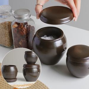 (국산) 소스통 인테리어 미니 장독대 3사이즈 소금단지 숨쉬는 항아리