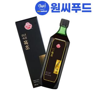 오뚜기 8년 숙성 흑초 600ml 마시는 식초 현미 음료 자연발효
