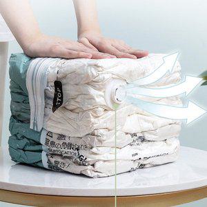 [에이스마트]리빙웍스 이불 의류 압축팩 청소기필요없는 맨손 진공팩 2p