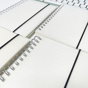 A6 스프링노트 스트랩연습장 무지 줄눈 도트 모눈