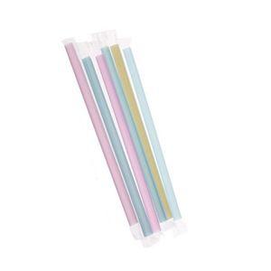 테이크아웃 개별포장 버블티스트로우 컬러혼합 200개 빨대 굵은 일회용