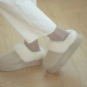 [롯데백화점]소보 티나 플랫폼 털 슬리퍼 5cm