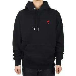 아미 남성 하트로고 후드티 블랙 BFUSW235 730 001