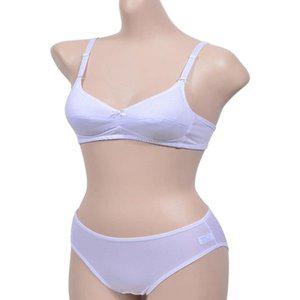 [기타]에어로쿨 흰색 주니어 2단계 AA컵 세트 학생용브라 (WFC1984)