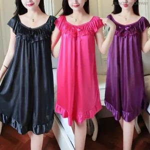  이너퀸 프리수 고급 실키 사틴 새틴 셔링 프릴 레이스 슬립 원피스 잠옷 홈웨어 이지웨어 304셔링슬립