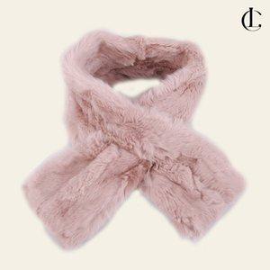 [엘케이트]여성 머플러 넥워머 가을 겨울 렉스 천연 토끼털 쁘띠목도리 900YDR