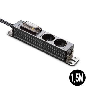 [하프클럽/알티피아]멀티탭 고용량 누전차단 콘센트 2구 1.5M (티타늄)