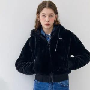 [게스][게스] [POP]온라인팝 페이크 퍼 후드 집업 ON4K5121