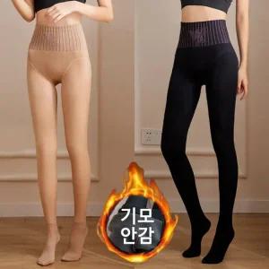 뱃살쏙 몸매 보정 힙업 압박 기모 골프 스타킹 학생 타이즈