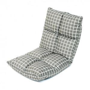 푹신푹신 5단 침대 좌식소파 등받이 잔체크 각도조절형 1인용