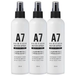 A7 헤어픽서 볼륨 워터 헤어스프레이 250ml 3개