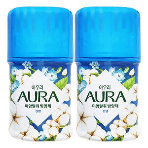 엘지 아우라 에코 미향 탈취 방향제 린넨향 400mL x 2개