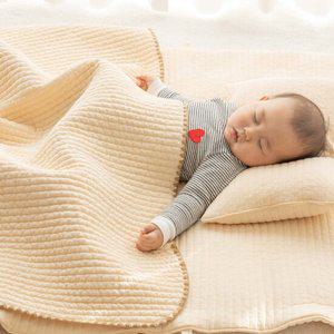 꿀벌 순면 천연 피그먼트 워싱 어린이집 낮잠이불 패드 베개 세