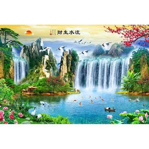 산수화 폭포수 풍경 족자 포스터 그림 벽장식 벽걸이 풍수