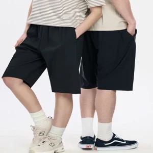 [파라고나]공용 지퍼형 솔리드 트레이닝 5부 반바지