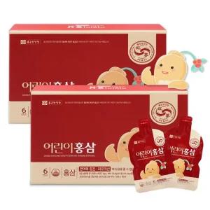 종근당건강 어린이홍삼 20ml X 30포 2박스 (2개월분) 6년근 진액 농축액 G
