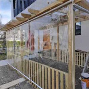 접이식도어 투명 테라스 롤스크린 비닐 가림막 4M 진열장 브라켓 편의점 블라인드