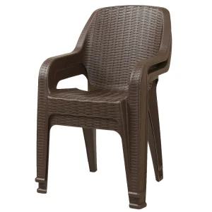 (창신) 라탄 팔걸이의자 2p 플라스틱 야외 카페 업소용 펜션 비치 프라스틱