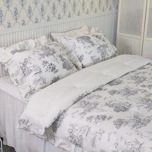 [BZJLR7TB_51AM]뜨왈 패턴 광목 이불베개세트 Q 침구