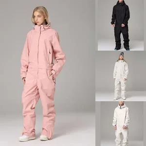 남자 여자 스키복 남성 여성 보드복 세트 남녀공용 따뜻한 방수 방풍 스키 재킷 및 바지 겨울 슈트 고품질