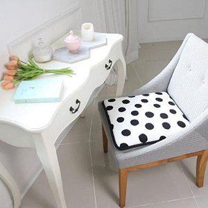 [셀러허브 1][HYD44520_51AQ]포그망 의자방석 도트화이트