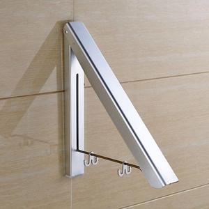 [KGPQVIO7_4B]공간활용 벽걸이 행거 폴딩 벽옷걸이 실버