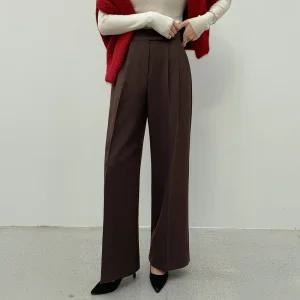 (뮬랑) M. 메리 투핀턱 기모 슬랙스 (3col)[팬츠C1111Q04]