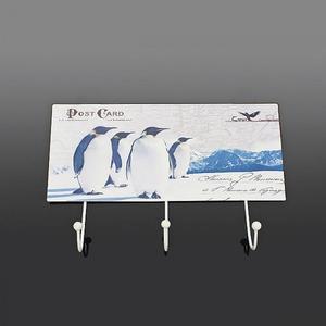 [KGPQVQHP_4B]3구 후크 옷걸이 프린팅 다용도 벽걸이